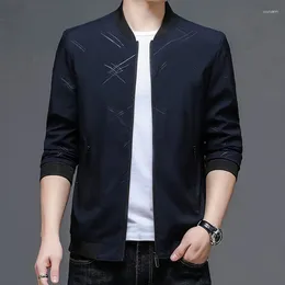 Men's Jackets Spring And Autumn Jacket Coat Casual Baseball Jersey Thin Top Trendy Outerwear