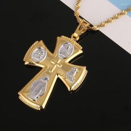 Pendant Necklaces Christian Cross Necklace Christianity Crucifix Classic Charm Jesus Jewelry Gift