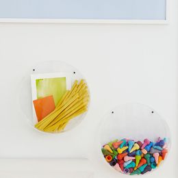 Clear Acrylic Wall display box acrylic storage wall-mounting round case