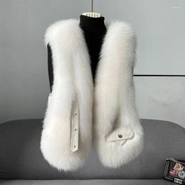 Women's Fur Coat Vest 2023 Autumn Winter Outwear