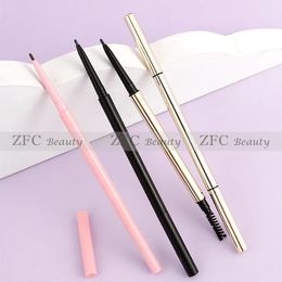 Eyebrow Enhancers Custom Ultra Fine Round Eyebrow Pencil Precise Brow Definer Long Lasting Waterproof Blonde Brown Eye Brow Makeup No 231120