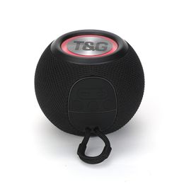 Mini Portable Bluetooth Wireless Speaker TG337 with Colourful LED RGB light Round Outdoor Travel Music speakers