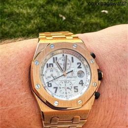 Audemar Pigue Steel Watch Royal Oak Luxury Watches Audemar Pigue Brick Royal Oak Offshore Gold Mens Watch - 26170OR HBW9