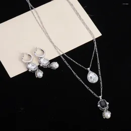 Pendant Necklaces Personality Exquisite Fashion Punk Style Pearl Earring Necklace