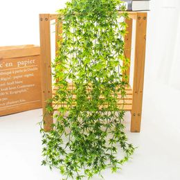 Decorative Flowers 1pc Wedding Party Decoration Fake Plant Rattan Willow Green Long Vine Simulation Hanging Plants Wall Home Decor