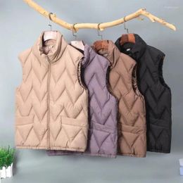 Women's Vests Down Cotton Vest Fall Winter Fashion Mom Coat Loose-fitting Light Thin Warm-keeping Chlorine