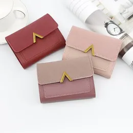 Wallets Women's Wallet Short Coin Purse Card Holder Handbag Ladies Small Female Hasp Mini Clutch Girl Money Bag