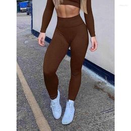 Women's Pants Fashion Yoga Skinny Trousers Female Clothing Woman Casual Exercise High Waist Sports Long