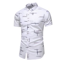 Men's Casual Shirts Fashion 9 Style Design Short Sleeve Shirt Print Beach Blouse Summer Clothing Plus Asian Size M-XXXL 4XL 5XL 230421