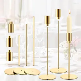 Candle Holders Candlestick Metal Iron Decoration Home Living Room Crafts Wedding Christmas Holiday Supplies