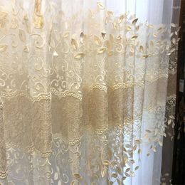 Curtain 2023 Style European Luxury Window Curtains For Living Dining Room Bedroom Sheer Tulle