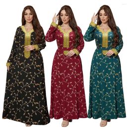 Ethnic Clothing Luxury Middle East Muslim Abaya Dress For Women Eid Arabic Femme Party Jalabiya Islamic Turkey Dresses Moroccan Caftan Robe