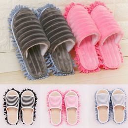 Cleaning Cloths Washable Microfiber Dust Mop Slippers Lazy Quick House Floor Shoes Home 230421