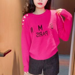 sweater hoodie Women designer Allover letter quality tech Fleeces sweaters printed cotton knit crewneck women letter Paris Fashion wear more styles choose