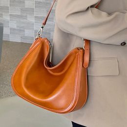 Evening Bags Genuine Leather Cross body Shoulder Bag 2023 Womens Niche Vegetable tanned top layer Cowhide Soft messenger Broadband 231120