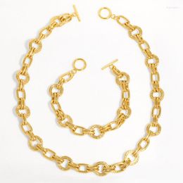 Chains WT-BFN055 WKT 2023 Good Quality Hip Hop Party Yellow Brass Women Necklace Fashion 18k Gold Metal Bracelet Jewellery