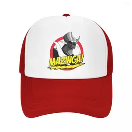 Ball Caps Mazinga Trucker Hat Men Women Hip-Hop BaZinGa Big Bang Theory Mazinger Dad Sun Hats Sports Cap Adjustable Mesh Baseball