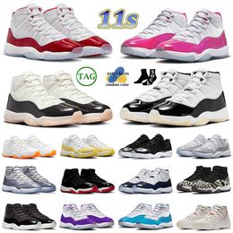 11 XI Men Women Retro Basketball Shoes Cherry 11s Top Jumpman DMP Neapolitan Bred Concord High Cement Grey Jordans11 Space Jam Mens Trainers Sneakers Big Size 13