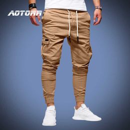 Men's Pants Spring Men's Cargo Pants Casual Sports Sweatpants Drstring Men Brand Long Trousers Army Joggers Pants pantalon homme 2023 New J230420