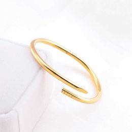 Bangle Bracelets Designer Bracelet luxury lover jewelry classic diamond gold silver stainless steel cuff bracelet for women mens man party gift wedding A6FA A6FA