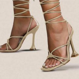 Sandals Toe High Breathable Fashion Women's Shoes Lace-up Heels Casual Womens Platform Pumps