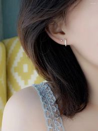 Stud Earrings Korean Crystal Lines For Women Pendientes Year Gift Fashion Ear Jewelry Aretes