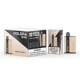 Doloda 7000 Vaping Device Rechargeable E-Cigarette Airflow Adjustable Pod Kit 7000 Puffs Bar Factory Disposable Vape
