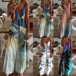 Casual Dresses Maxi For Women Summer Sleeveless Boho Petite Wrap Dress Cute