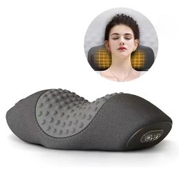 Massaging Neck Pillowws Cervical Vertebra Spine Massage Pillow Assist Sleep Constant Temperature Heating Traction Prevent Pain 231121