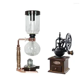Manual Coffee Grinders Coffeemaker Glass Type Machine Filter Siphon Maker Tea Pot Vacuum