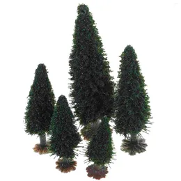 Decorative Flowers Small Tree Landscape Model Artificial Decoration Miniature Plastic Trees Green Scenery