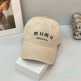 Fashion Women Summer Designer Ball cap Couple Vacation Travel Sports Breathable Water Wash Worn Old Letter Print 7 Colours