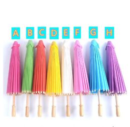 Diy Handmade Coloring Props Small Decoration Graffiti Children's Blank Oil Paper Umbrella by Express Wholesale A0104