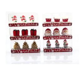 Candles Creative Supplies Smokeless Candles Merry Christmas Decoration For Home Ornament Xmas Decorations Accessories Drop Delivery Ho Dh5Db