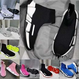 donna balenciagas 2.0 balencigas sneaker lucida Calzini firmati in maglia Casual trainer 1.0 scarpe Platform speed runner uomo mens calzino scarpa master goffrato donna B1FB