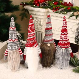 Christmas Decorations Gift Bags Holder Wine Bottle Dust Cover Navidad Tableware Decoration For Home Xmas Table Decor Year 2024