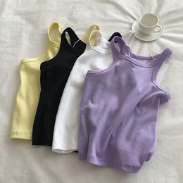 Camisoles Tanks Women Tank Tops Sexy Cropped Top Female Women Summer Camisole Camis Black White Sport Clothes For Women 230421