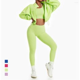 Active Sets Gym Set Women Clothing Sport Jacket Outfit Sportswear Workout Yoga Leggins Sportwear Suit For Fitness Tracksuit