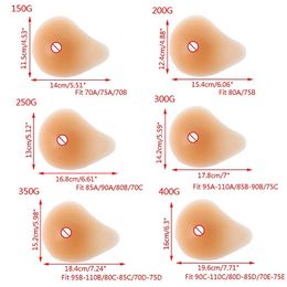 Breast Form 150g-400g Silicone Chest Fake False Breast Prosthesis Super Soft Silicone Gel Pad Supports Artificial Spiral 231121