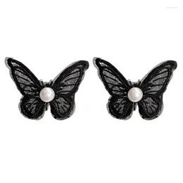 Stud Earrings 1 Pairs Butterfly Decor Jewelry Fashion Lace For Women Ladies Party Dress Up Accessories