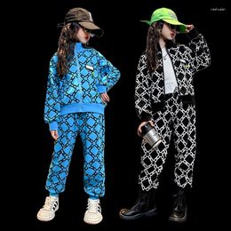 Clothing Sets Young Girls For School Kids Printed Outerwear And Pants Teens Sport Suit Two-piece 15 Years Old