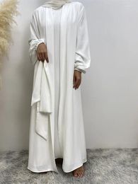 Ethnic Clothing Ramadan Women Open Abaya Kaftan Dubai Turkey Muslim's Luxury Islam Robe African Dress Kimono Morocco Caftan Fashion