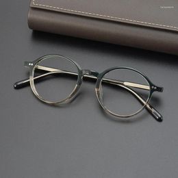 Sunglasses Frames Belight Optical Classical Design Acetate Round Shape Men Women Vintage Retro Prescription Eyeglasses Frame Eyewear