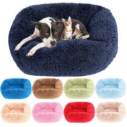 kennels pens Pet Bed for Dog Plush Sofa Fluffy Accessories Basket Baskets Large Small Big Cushion Pets Dogs Puppy Kennel Bedding Beds Cats 231120