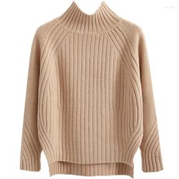 Women's Sweaters Autumn And Winter Turtleneck Cashmere Sweater Woman Style Languid Loose Thick Pullover Underlay Wool