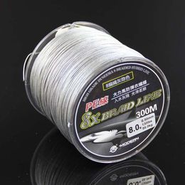 Super Strong 8 strand pe braided fishing line 300m 18LB 20LB 30LB 40LB 50LB 70LB 80LB 130LB 8 strands braided line for fishing244g