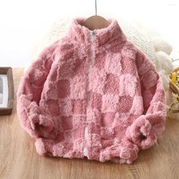 Jackets Fashion Kids Jacket 2-7Y Baby Boys Girls Cardigan Winter High Collar Warm Clothes For Coat Thicken