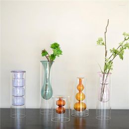 Vases Flower Vase For Table Decoration Living Room Decorative Rose Ornaments Desktop Dried Nordic