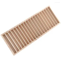 Jewellery Pouches For Creative Multi-grid Headband Box Wooden Storage Rack Display Store Counter