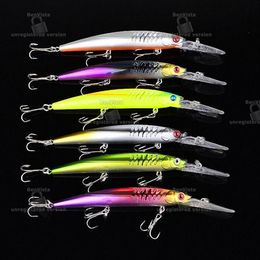 Selling Minnow Laser Crankbait fishing lure 12 5g 15cm Longmouth Lip Big game Fishing ABS Plastic artificial baits226u